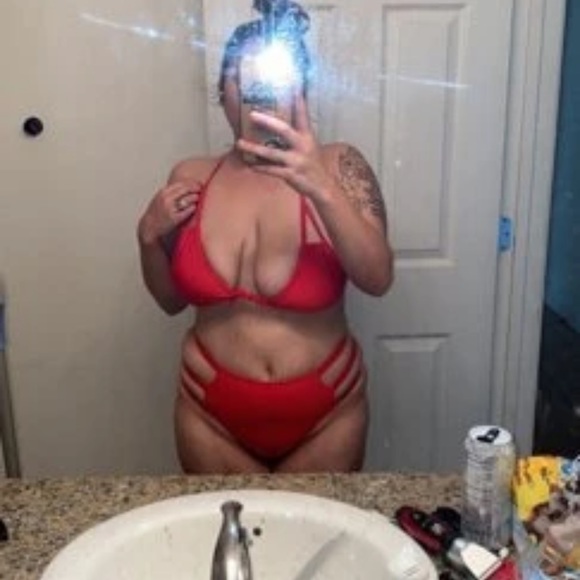 NWT Size 3X Red High Waisted Bikini - Picture 8 of 8